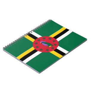 Flagge Dominicas Notizblock