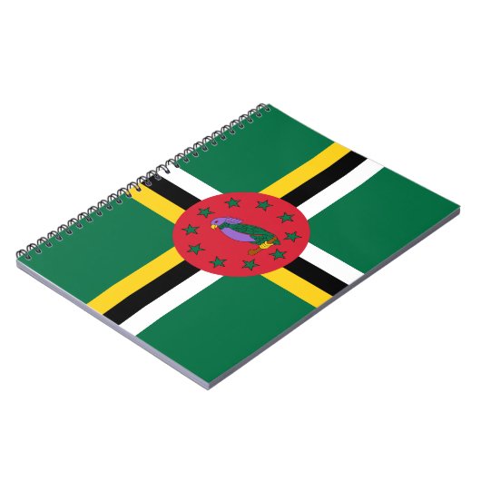 Flagge Dominicas Notizblock (Linke Seite)
