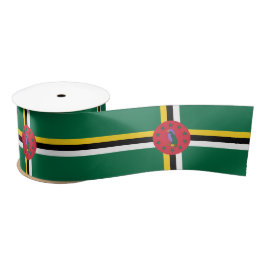 Flagge Dominicas Satinband