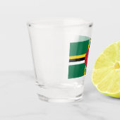 Flagge Dominicas Schnapsglas (Links)