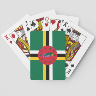 Flagge Dominicas Spielkarten