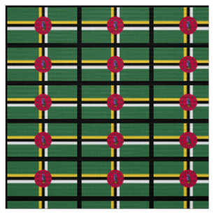 Flagge Dominicas Stoff
