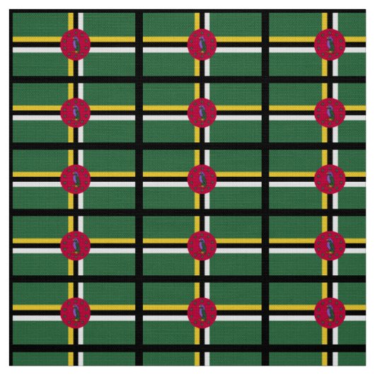 Flagge Dominicas Stoff (Muster)