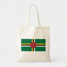 Flagge Dominicas Tragetasche