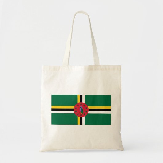 Flagge Dominicas Tragetasche (Vorne)