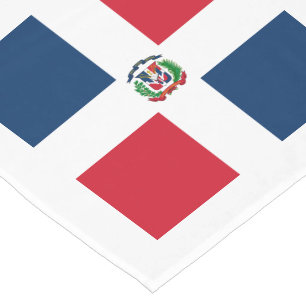 Flagge: Dominikanische Republik Kurzer Tischläufer