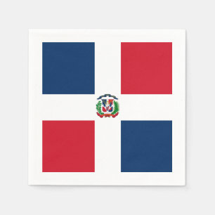 Flagge: Dominikanische Republik Serviette