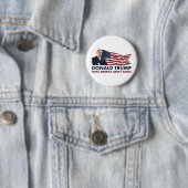 Flagge Donald Trump US Button (Beispiel)