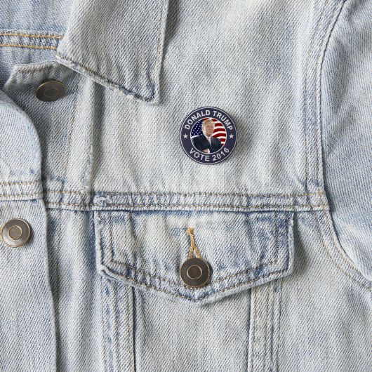 Flagge Donald Trump US Button (Beispiel)