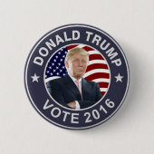 Flagge Donald Trump US Button (Vorderseite)