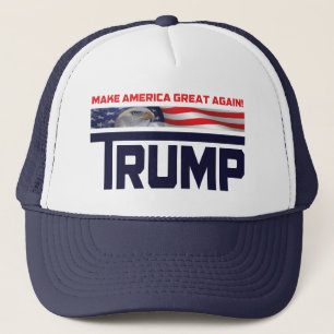 Flagge Donald Trump US Truckerkappe