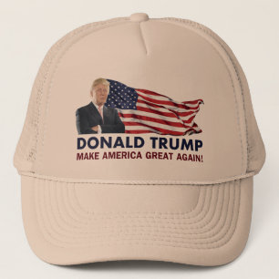 Flagge Donald Trump US Truckerkappe