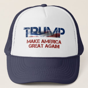 Flagge Donald Trump US Truckerkappe