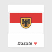 Flagge Dortmund, Deutschland Aufkleber (Blatt)