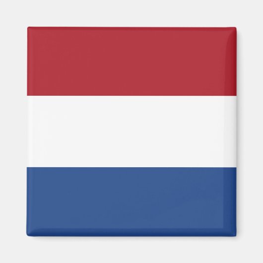 Flagge Dreifarbiges Niederlande Magnet (Vorne)