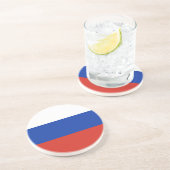 Flagge Dreifarbiges Russland Getränkeuntersetzer (Seite)