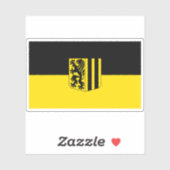 Flagge Dresdens, Deutschland Aufkleber (Blatt)