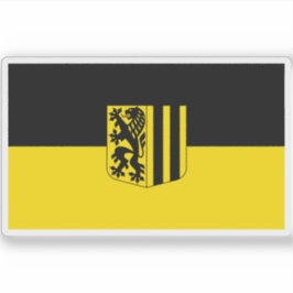 Flagge Dresdens, Deutschland Aufkleber