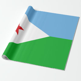 Flagge Dschibutis (Afrikanische Nation) Geschenkpapier