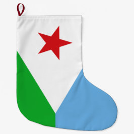 Flagge Dschibutis (Afrikanische Nation) Großer Weihnachtsstrumpf