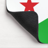 Flagge Dschibutis (Afrikanische Nation) Mousepad (Ecke)