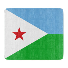 Flagge Dschibutis (Afrikanische Nation) Schneidebrett