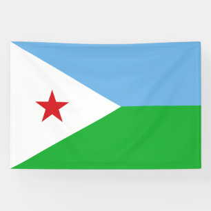 Flagge Dschibutis Banner