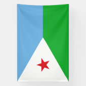 Flagge Dschibutis Banner (Vertikal)