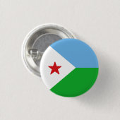 Flagge Dschibutis Button (Vorne & Hinten)