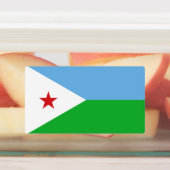 Flagge Dschibutis Etiketten (Befestigt)