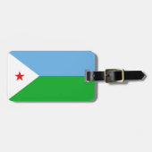Flagge Dschibutis Gepäckanhänger (Vorderseite horizontal)