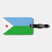 Flagge Dschibutis Gepäckanhänger (Rückseite horizontal)