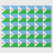 Flagge Dschibutis Geschenkpapier (Flach)