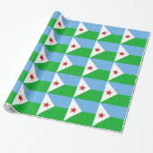 Flagge Dschibutis Geschenkpapier (Ungerollt)