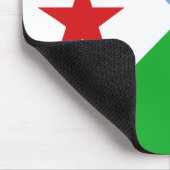 Flagge Dschibutis Mousepad (Ecke)