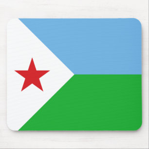 Flagge Dschibutis Mousepad
