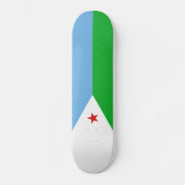 Flagge Dschibutis Skateboard (Vorderseite)
