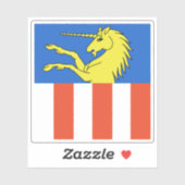 Flagge Dübendorf (Duebendorf), Schweiz Aufkleber (Blatt)