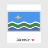 Flagge Duluth, Minnesota Aufkleber (Blatt)