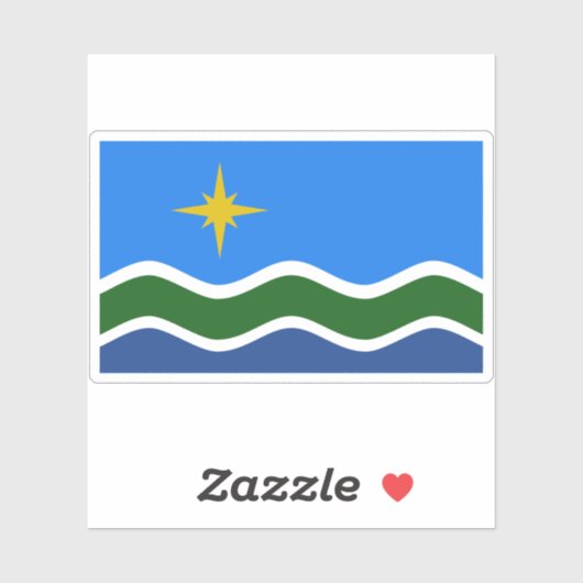 Flagge Duluth, Minnesota Aufkleber (Blatt)