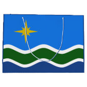 Flagge Duluth, Minnesota Große Geschenktüte (Rückseite)