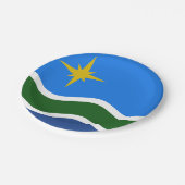 Flagge Duluth, Minnesota Pappteller (Schrägansicht)