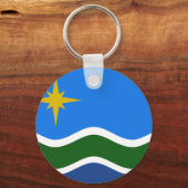 Flagge Duluth, Minnesota Schlüsselanhänger (Vorderseite)