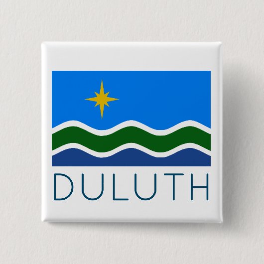 Flagge Duluth, MN Button (Vorderseite)
