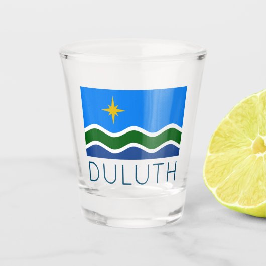 Flagge Duluth, MN Schnapsglas (Vorderseite)