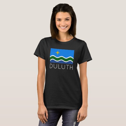 Flagge Duluth, MN-T - Shirt (Vorne ganz)