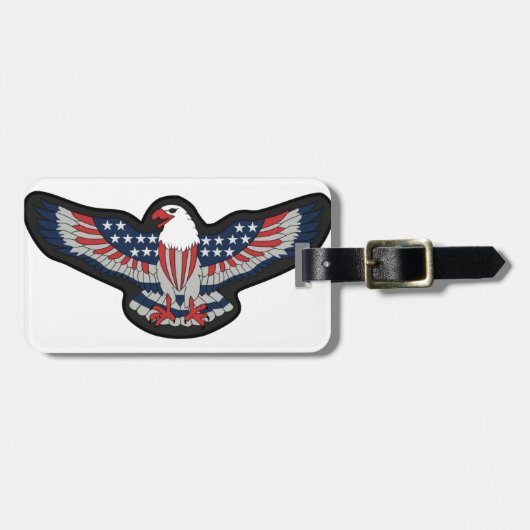 FLAGGE EAGLES USA GEPÄCKANHÄNGER (Vorderseite horizontal)
