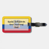 Flagge Ecuador einfacher Identifikation persönlich Gepäckanhänger (Rückseite horizontal)