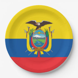 Flagge: Ecuador Pappteller