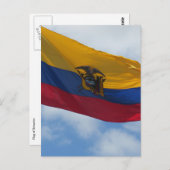 Flagge Ecuador Postkarte (Vorne/Hinten)